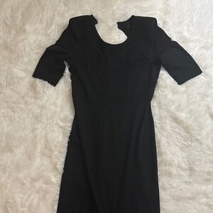 H&M Black Long Sleeve Dress